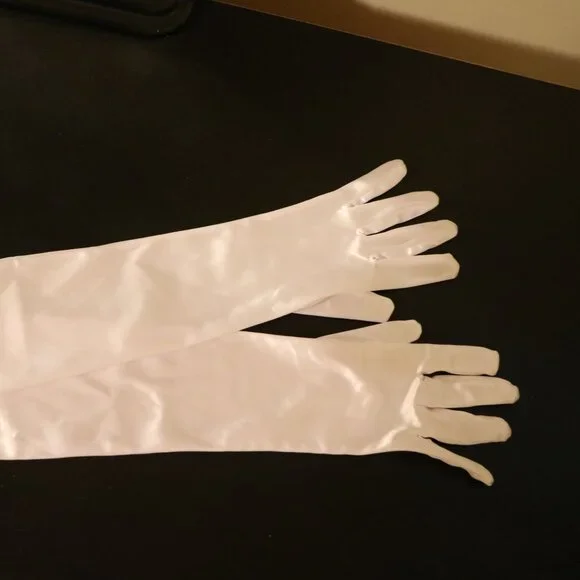 WHITE SATIN STRAP DRESS - Picture 10 of 11